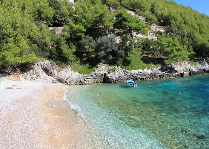 Secluded Fisherman's Cove Bratinja Luka, Korcula - 9224 度假居 Zrnovo